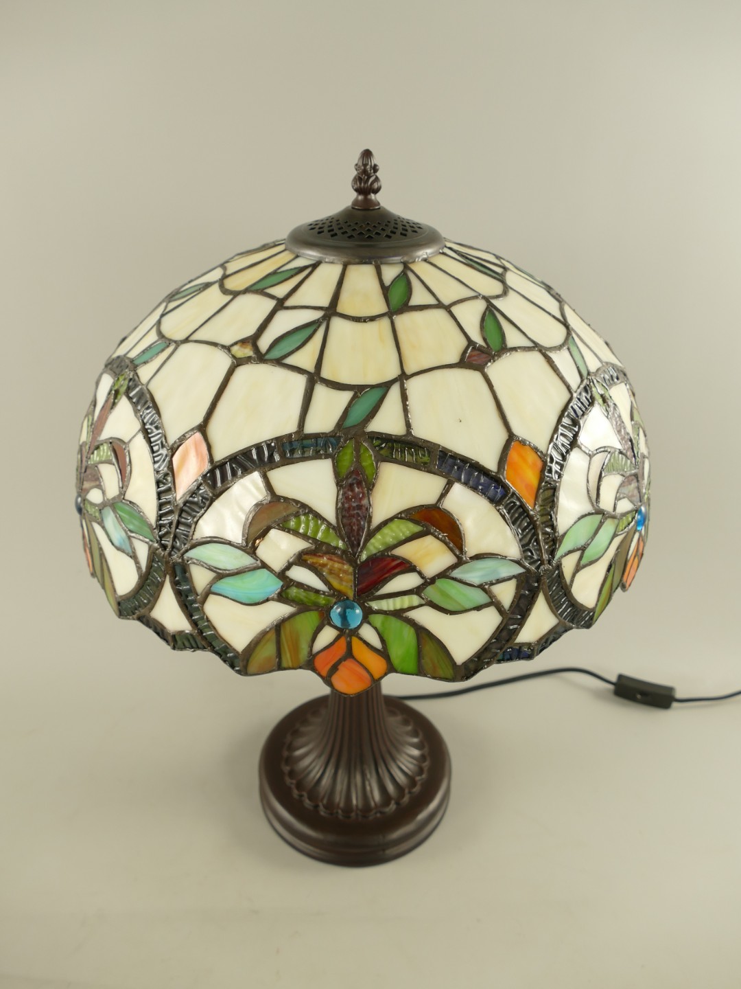 Lampe Tiffany fassung 2x E27 H.56x40cm