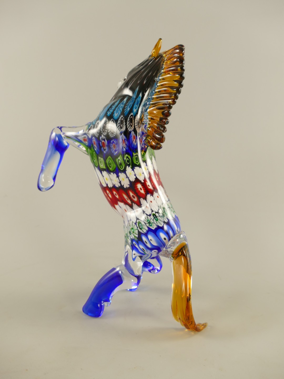 Glasfigur Pferd farbe H.28x22x10cm