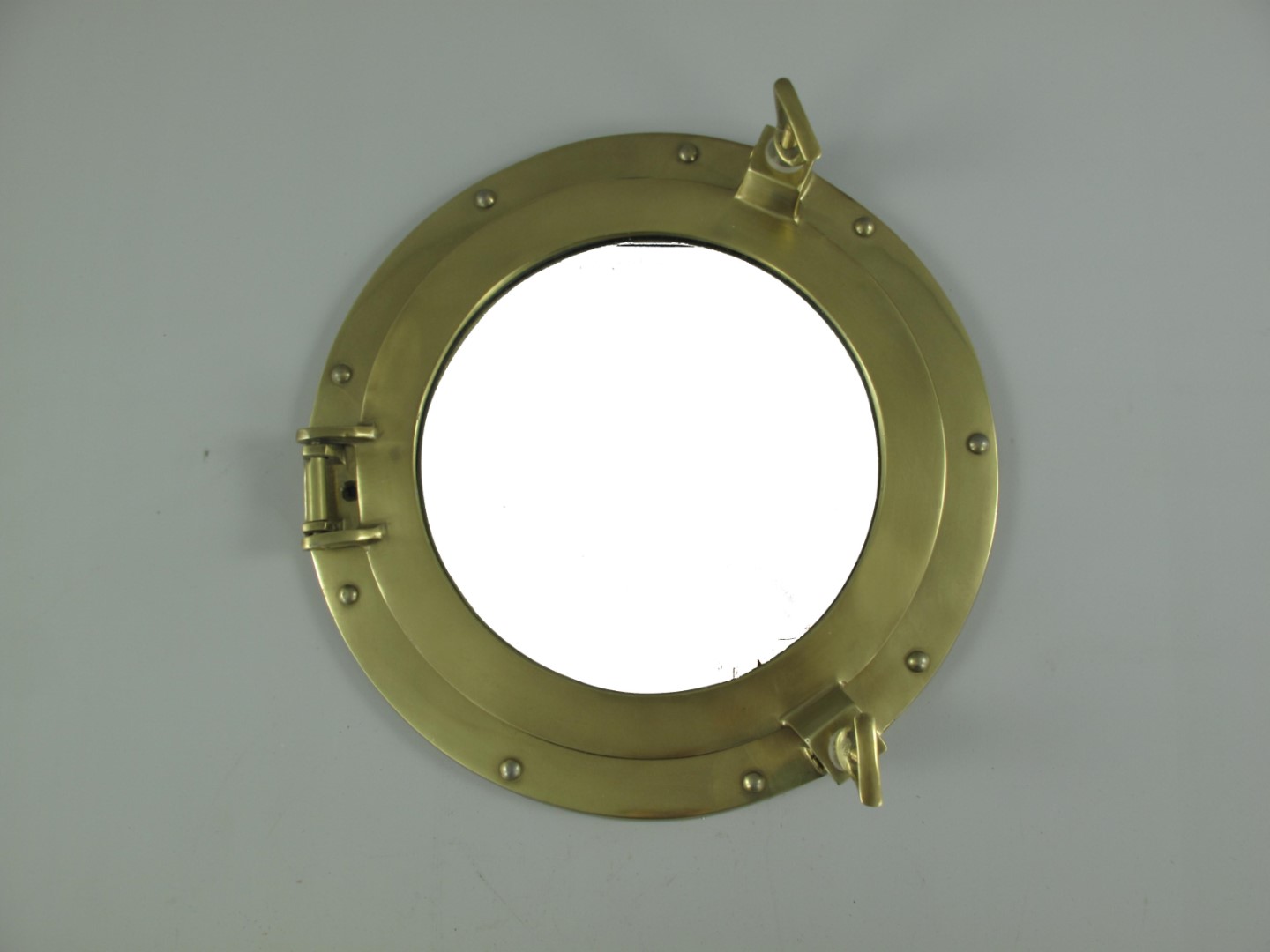 Spiegel ALU BRÜNIERT!! (Bullauge) D.29cm