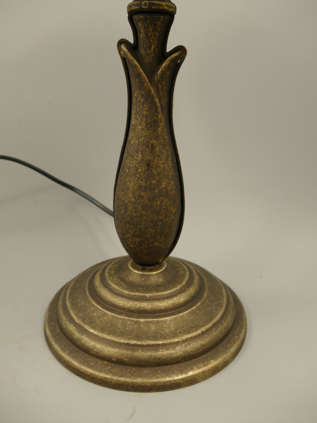 Pilzlampe Messing brüniert(215.050-25) H.42cm