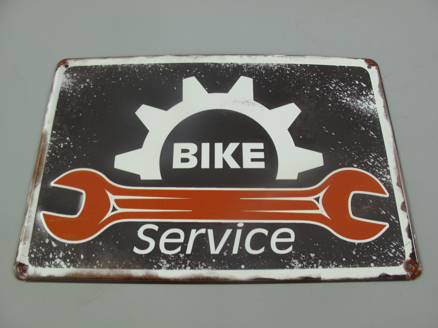 Wandschild(Gestanzt) Eisen Bike Service L.30x20cm