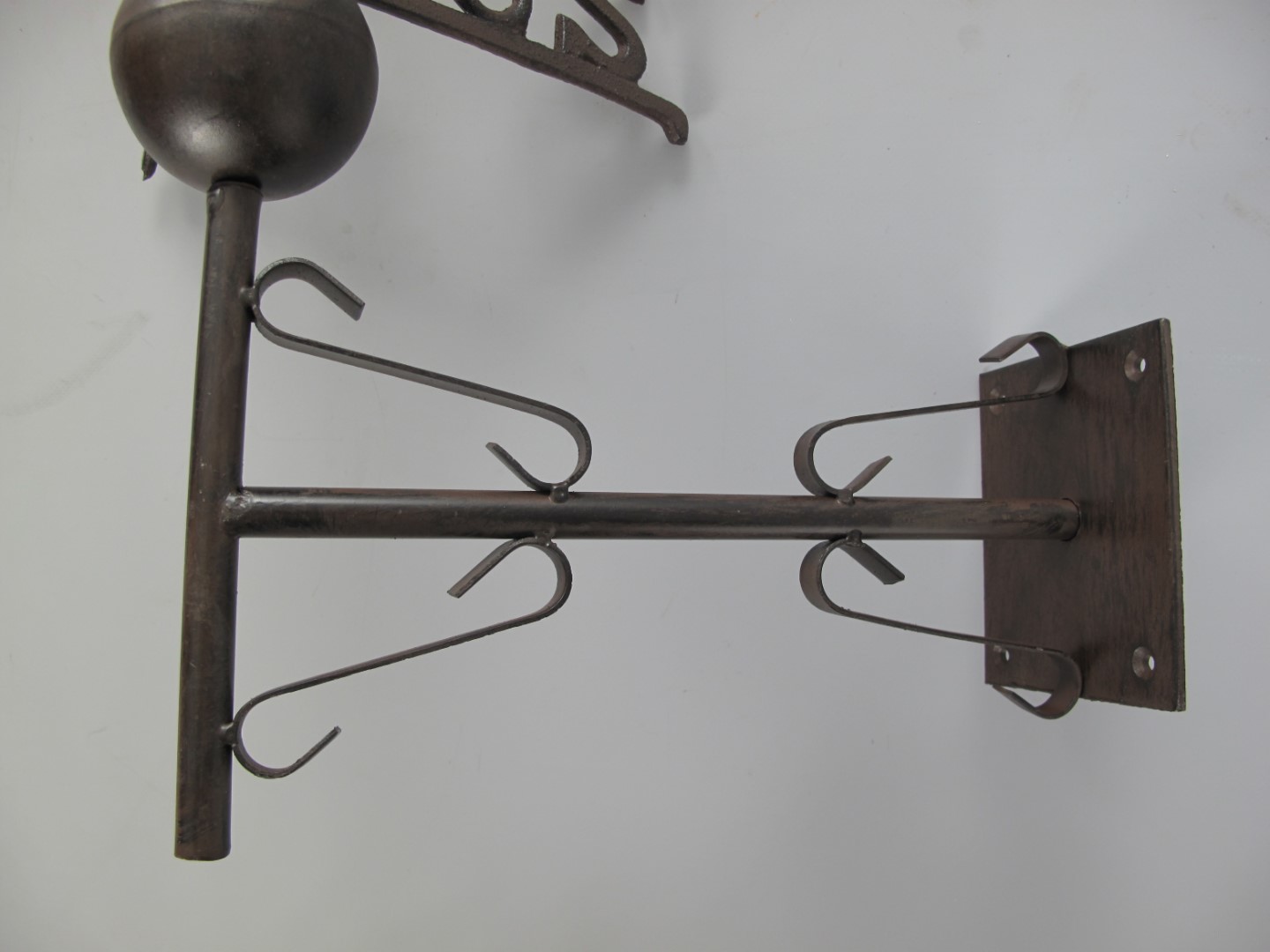 Wetterfahn(Wand) Gußeisen rustikal braun H.65x45cm