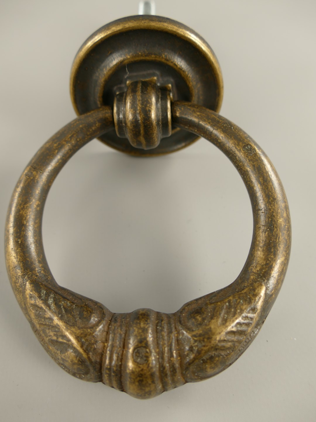 Türklopfer Ring Messing brüniert H.13x10cm(IT)