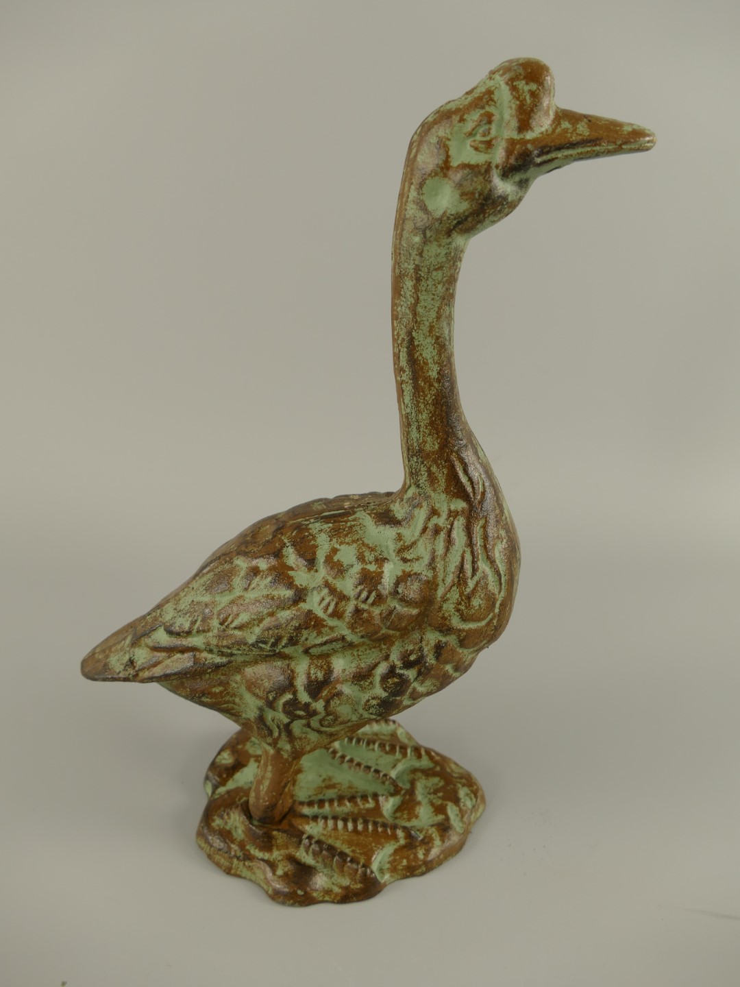Gans Gußeisen farbig H.34cm