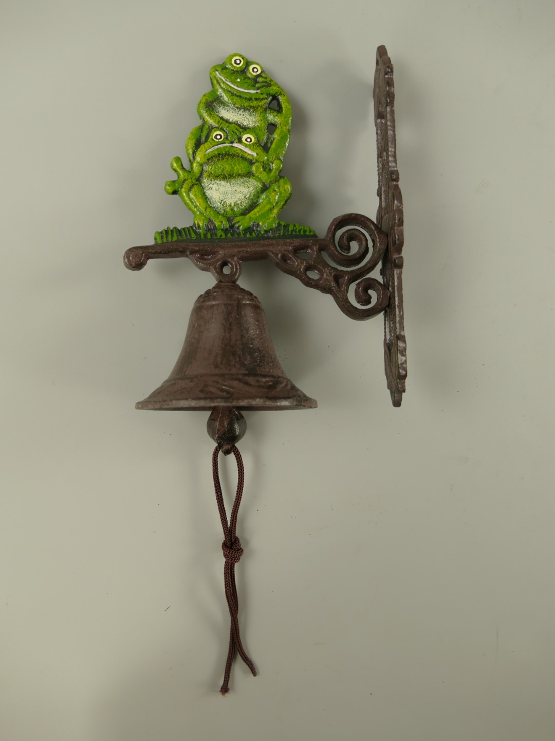 Wandglocke KLEIN FROSCH Gußeisen H.21x15cm