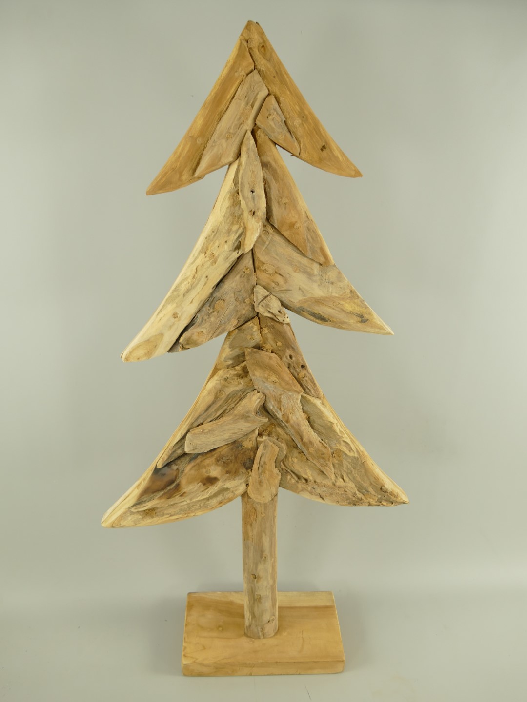 *A? *NT Weinachtsbaum Set/3 Teak H.60/80/100cm SET