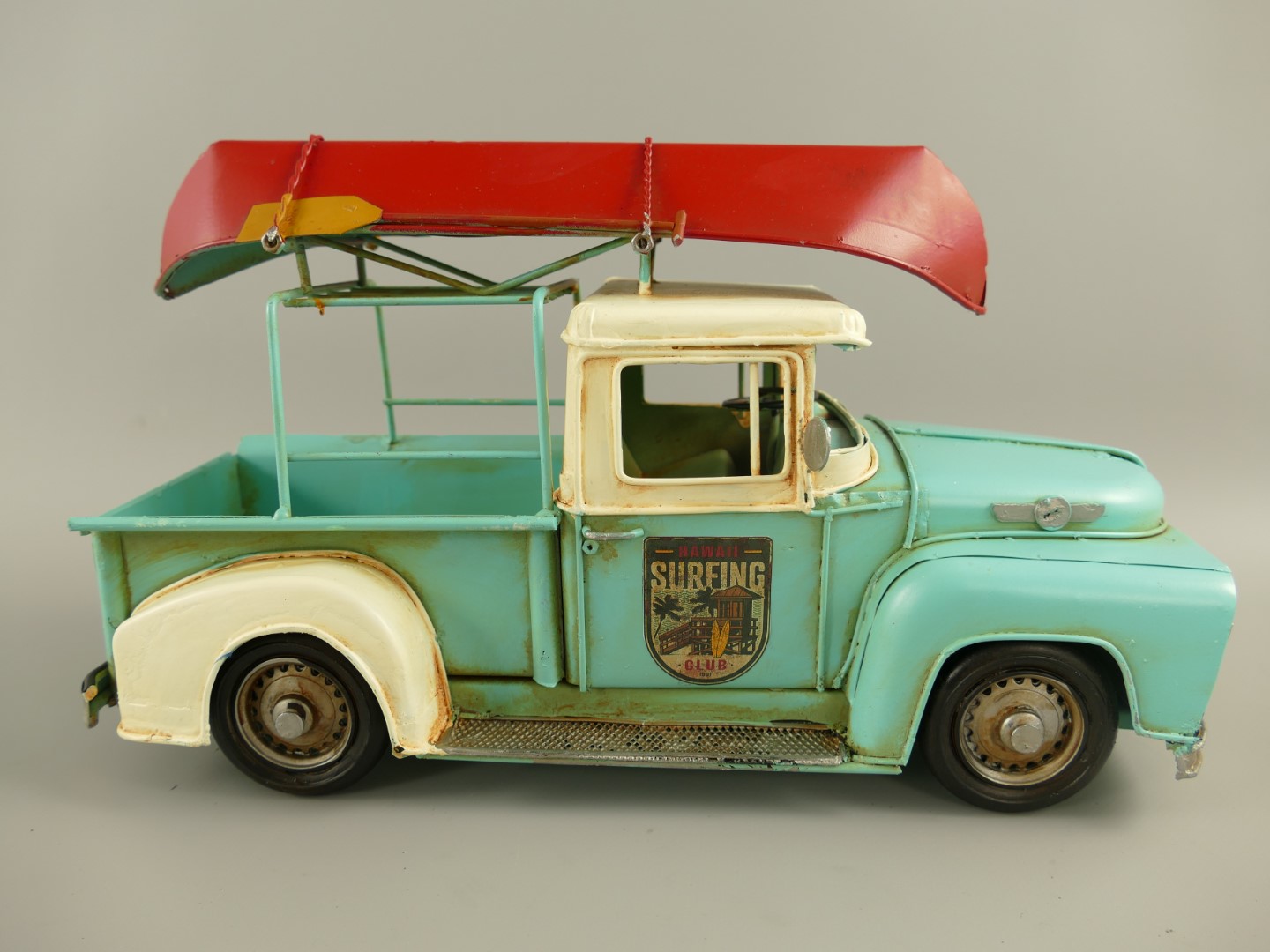 *ANG. Auto farbig Antik Eisen L.32x15cm