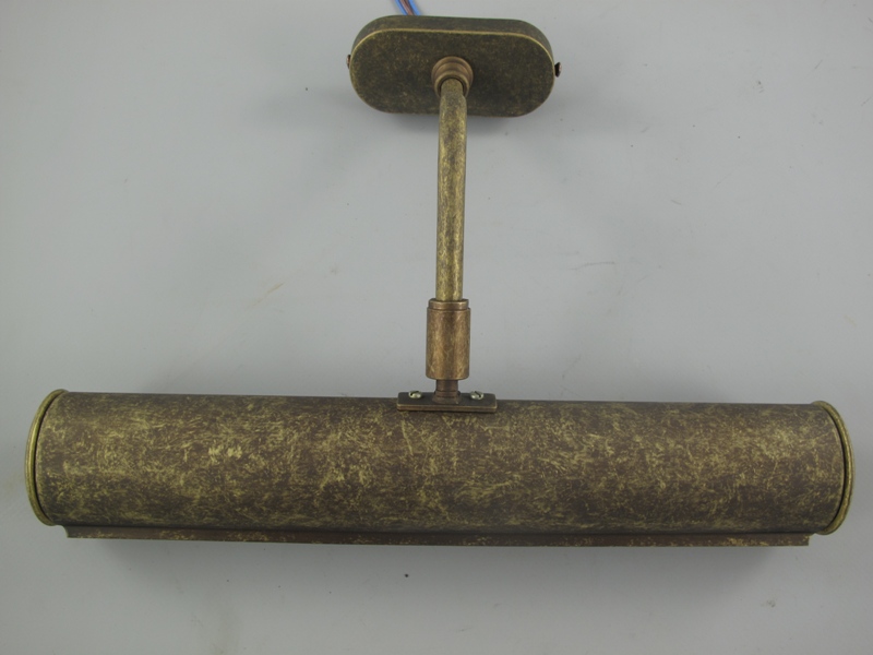 Bilderlampe Messing brüniert 2-Fassung B.30cm