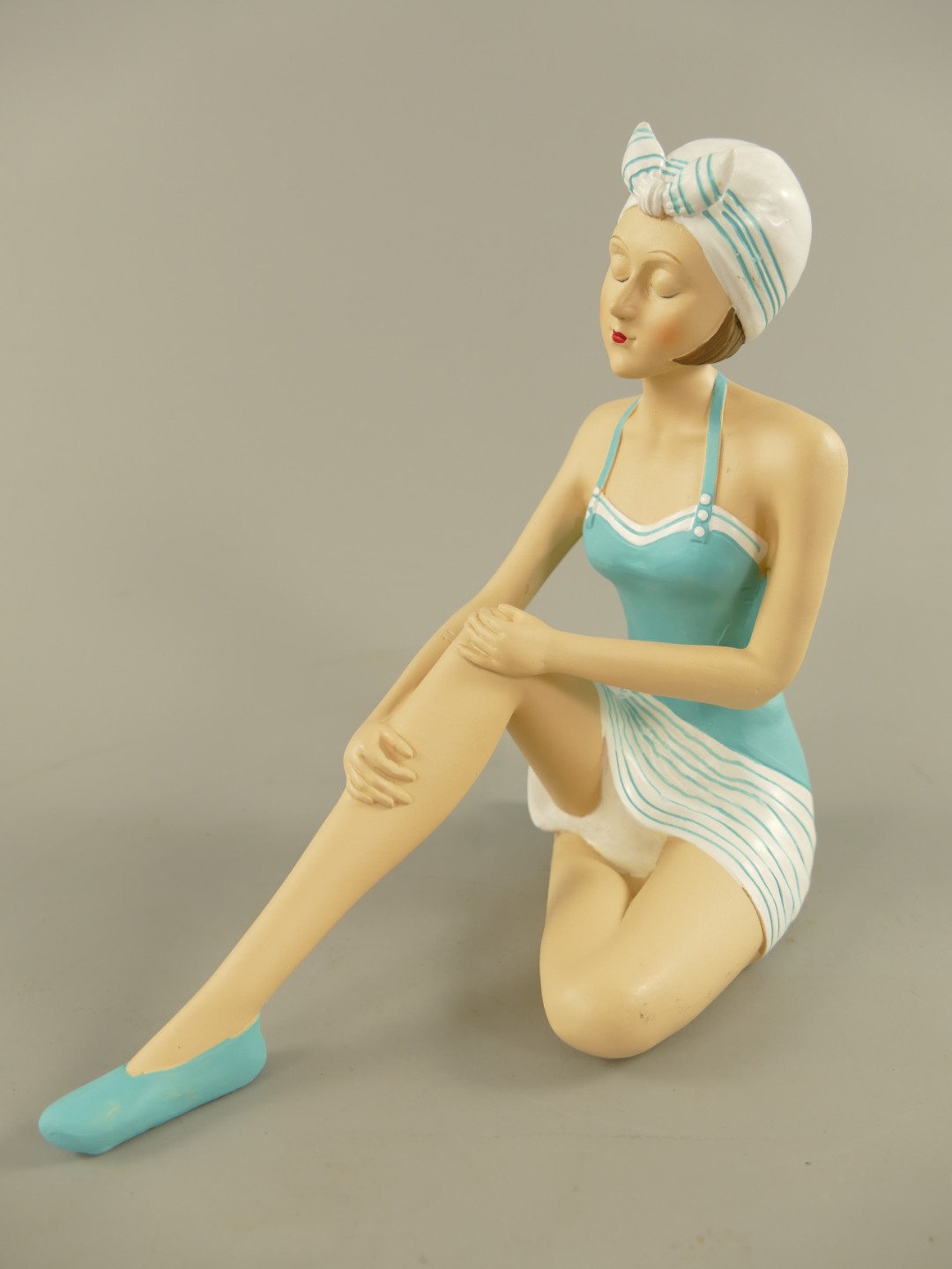 Badepuppe Polystein farbe H.16cm