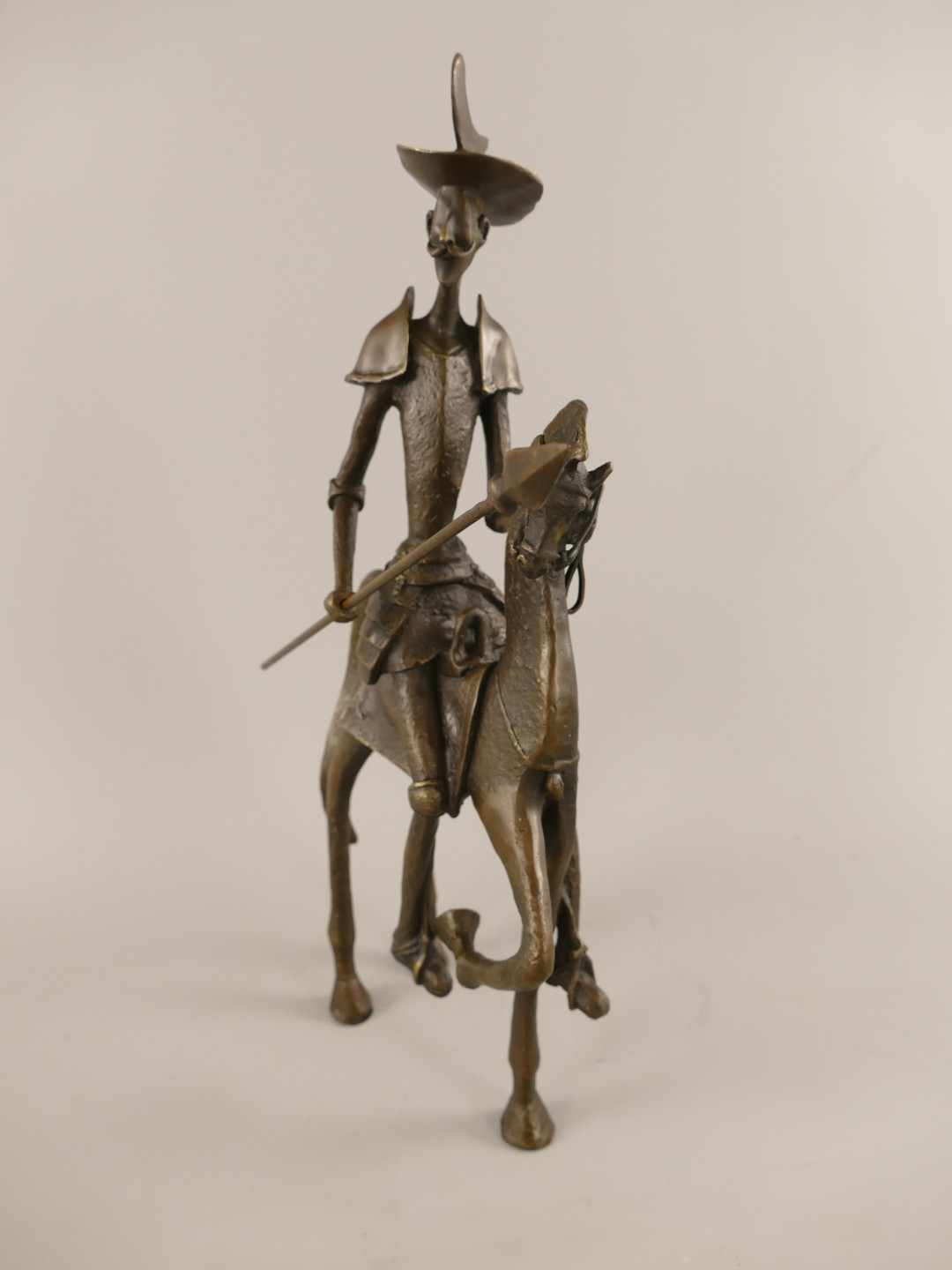 Figur Bronze Salvador Dalí Reiter  H.44cm