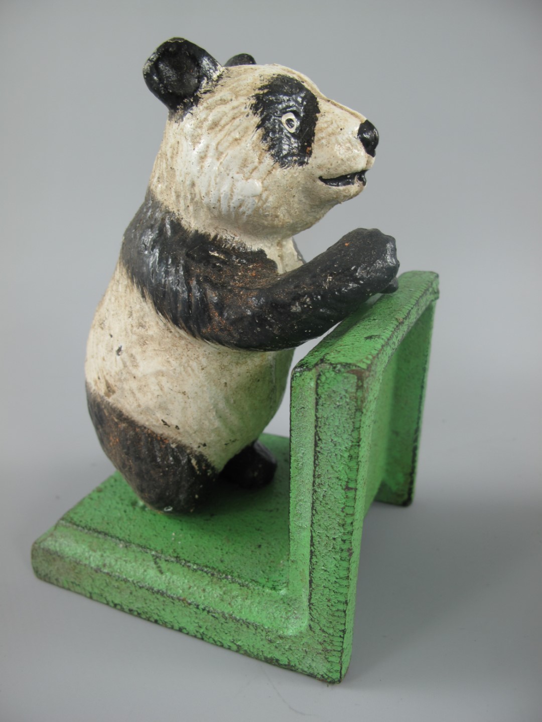 Buchstürzen Set/2 Eisen farbe PANDA H.15x18cm SET!