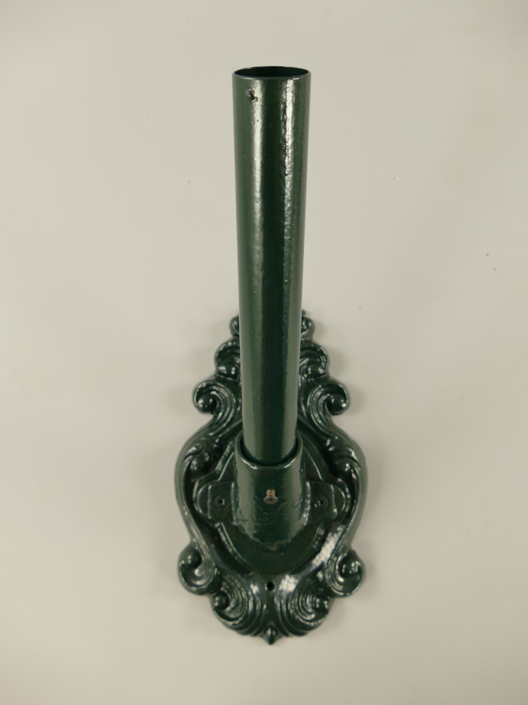 Flaggenhalter Glatt EISEN grün farbe H.31cm