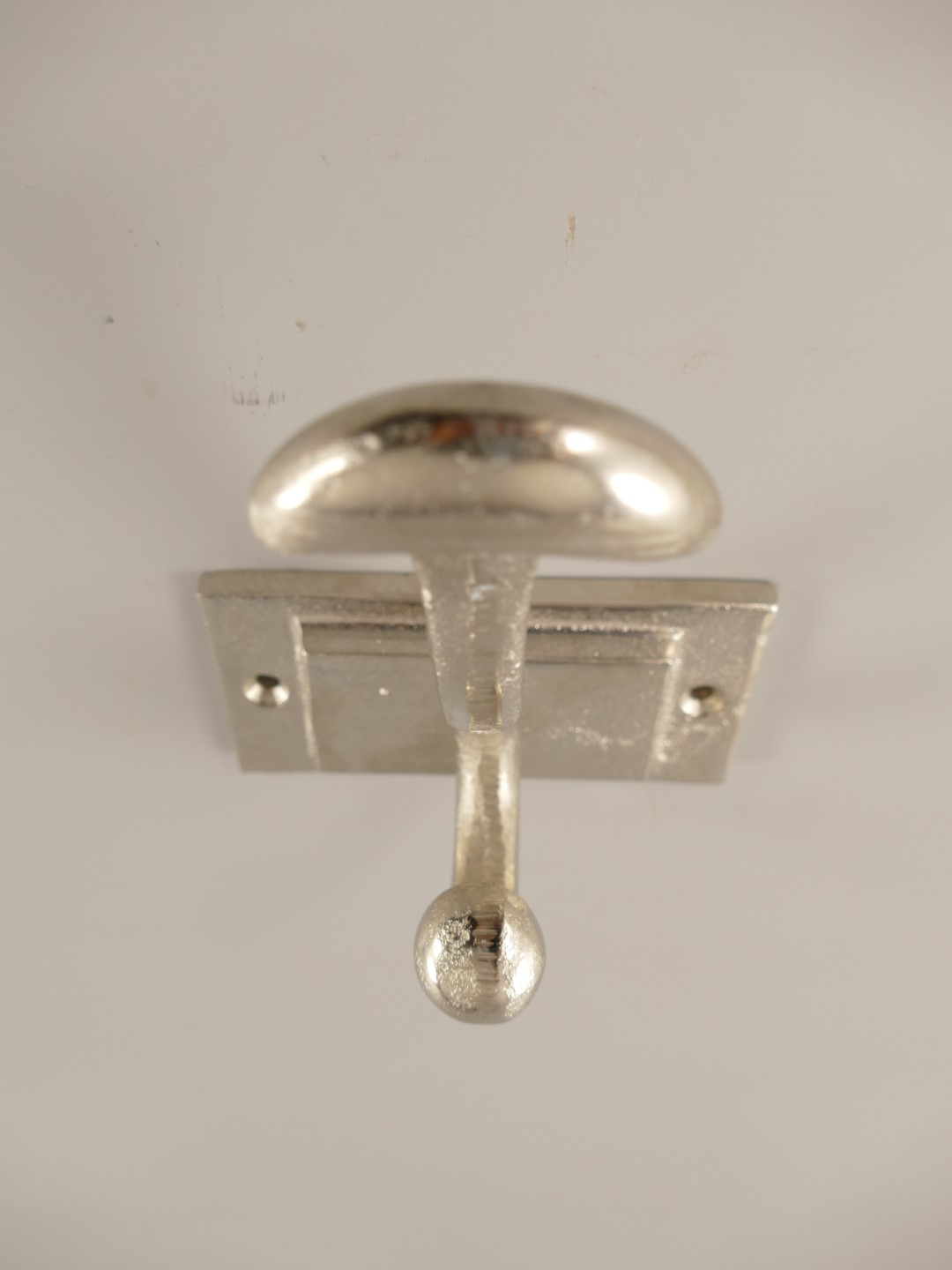 Garderobenhaken Alu vernickel H.13x11cm