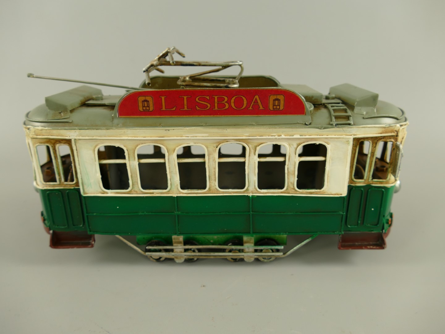 Straßenbahn Antik Eisen L.31x16cm