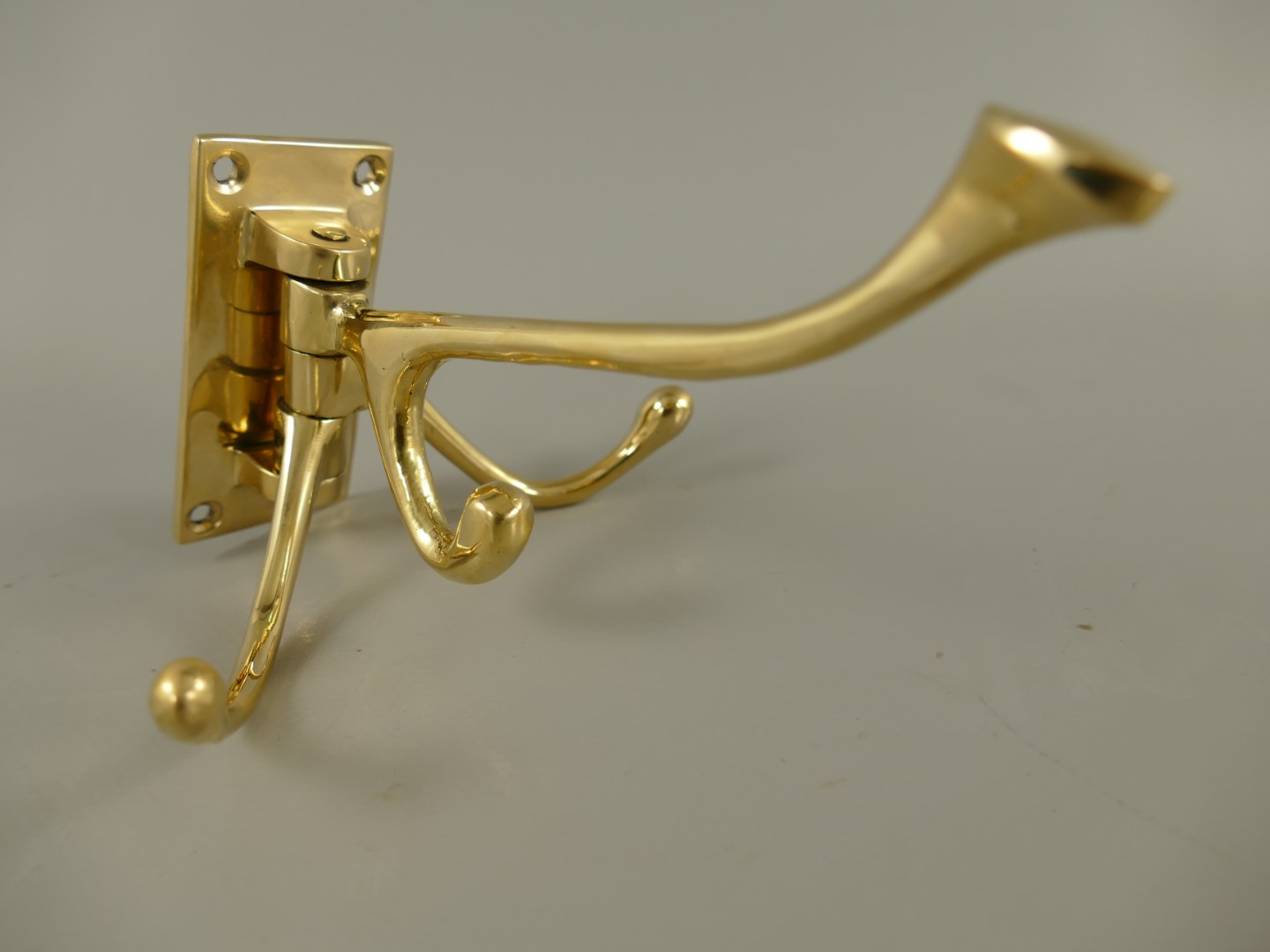 Garderobenhaken Messing H.12cm