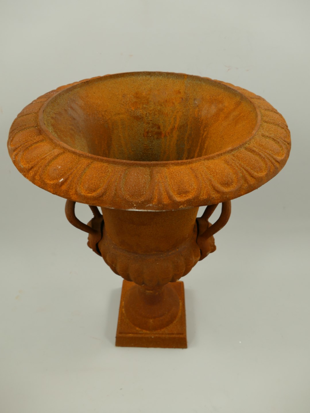 *ANG. Urn GRIFF! Eisen rustikal ROSTIG H.63-D.48cm