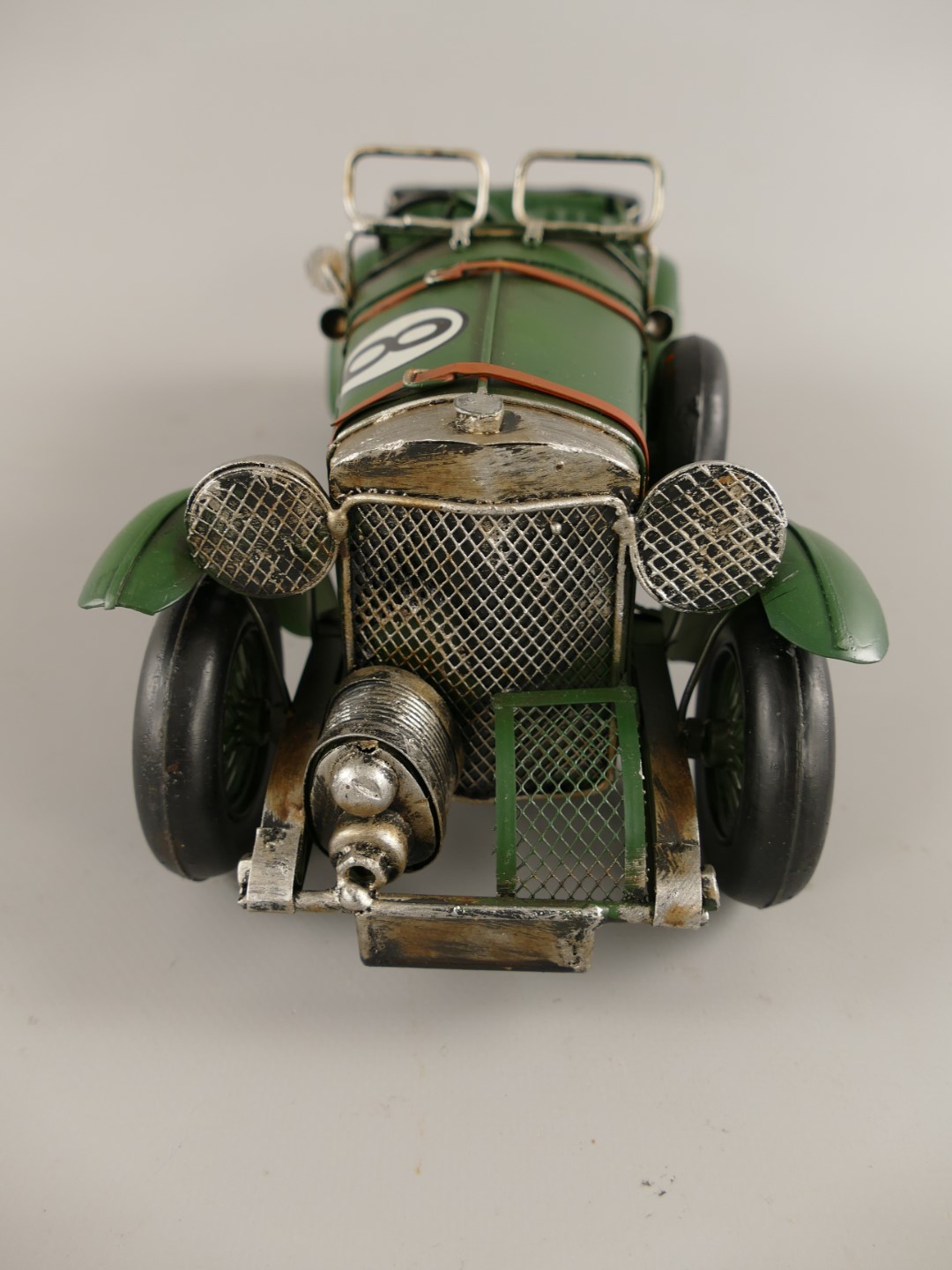 Auto grün Antik Eisen L.32x13cm