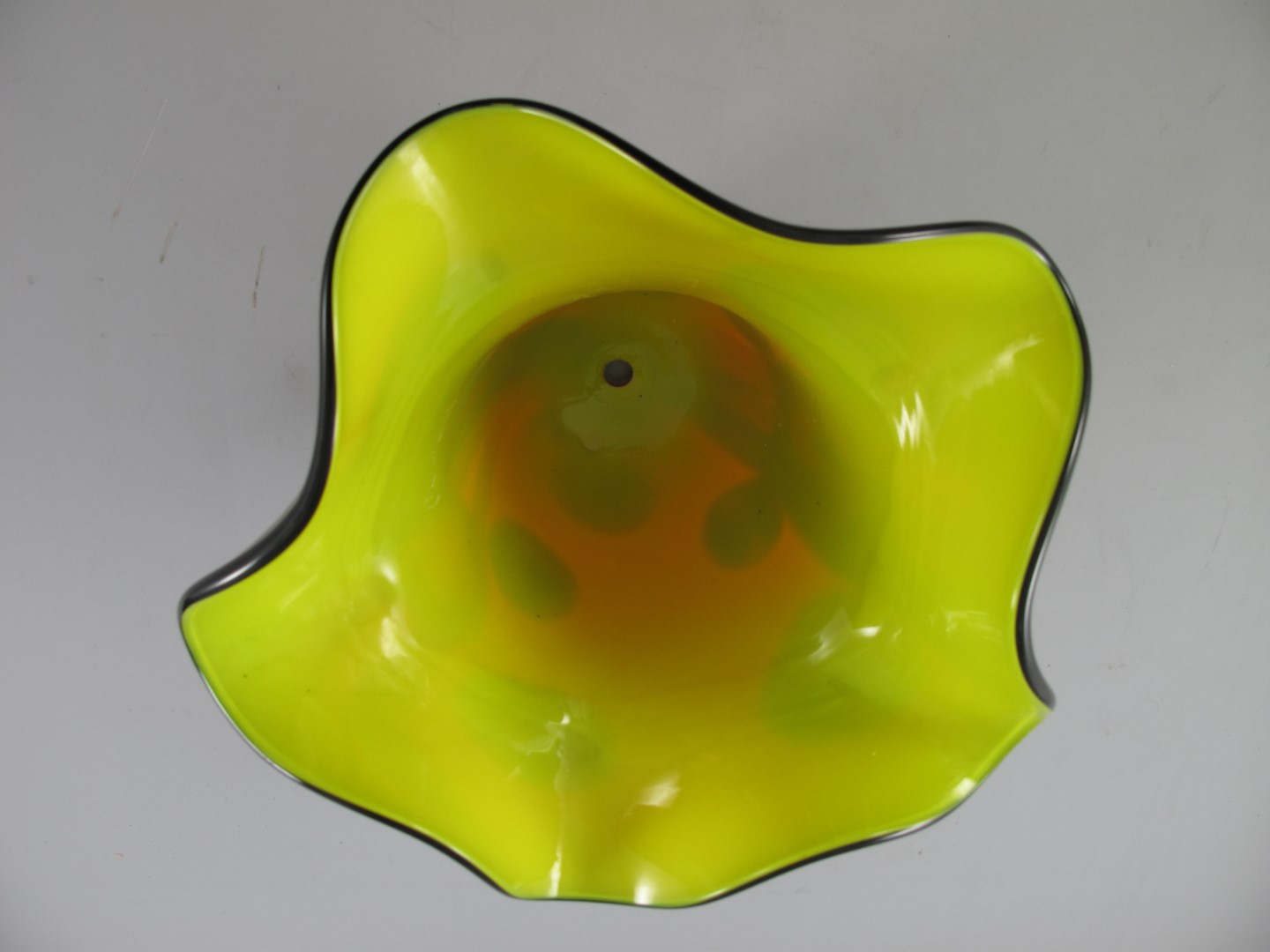 Lampenschirm Glas farbe ROT!! H.23cm