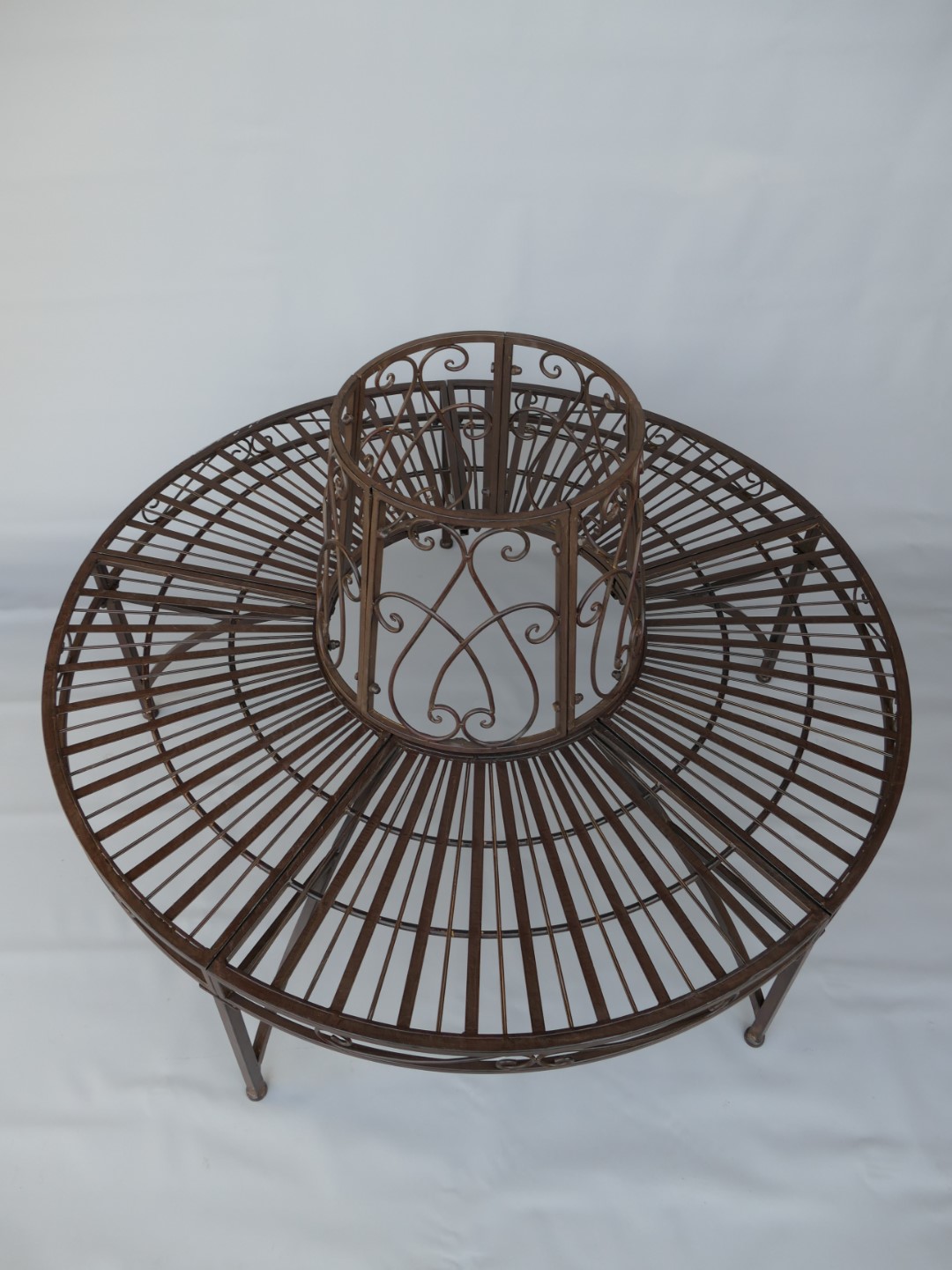 Baumbank Eisen rustikal braun L.135cm
