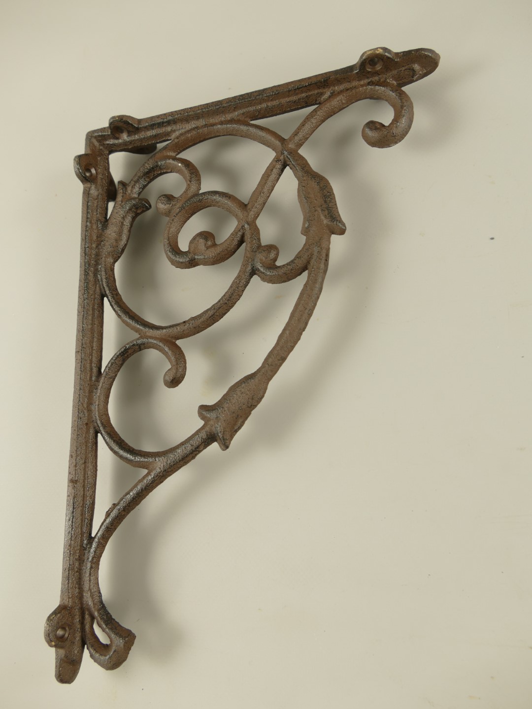 Regalstützen 2St. Gußeisen rustikal braun H.32cm
