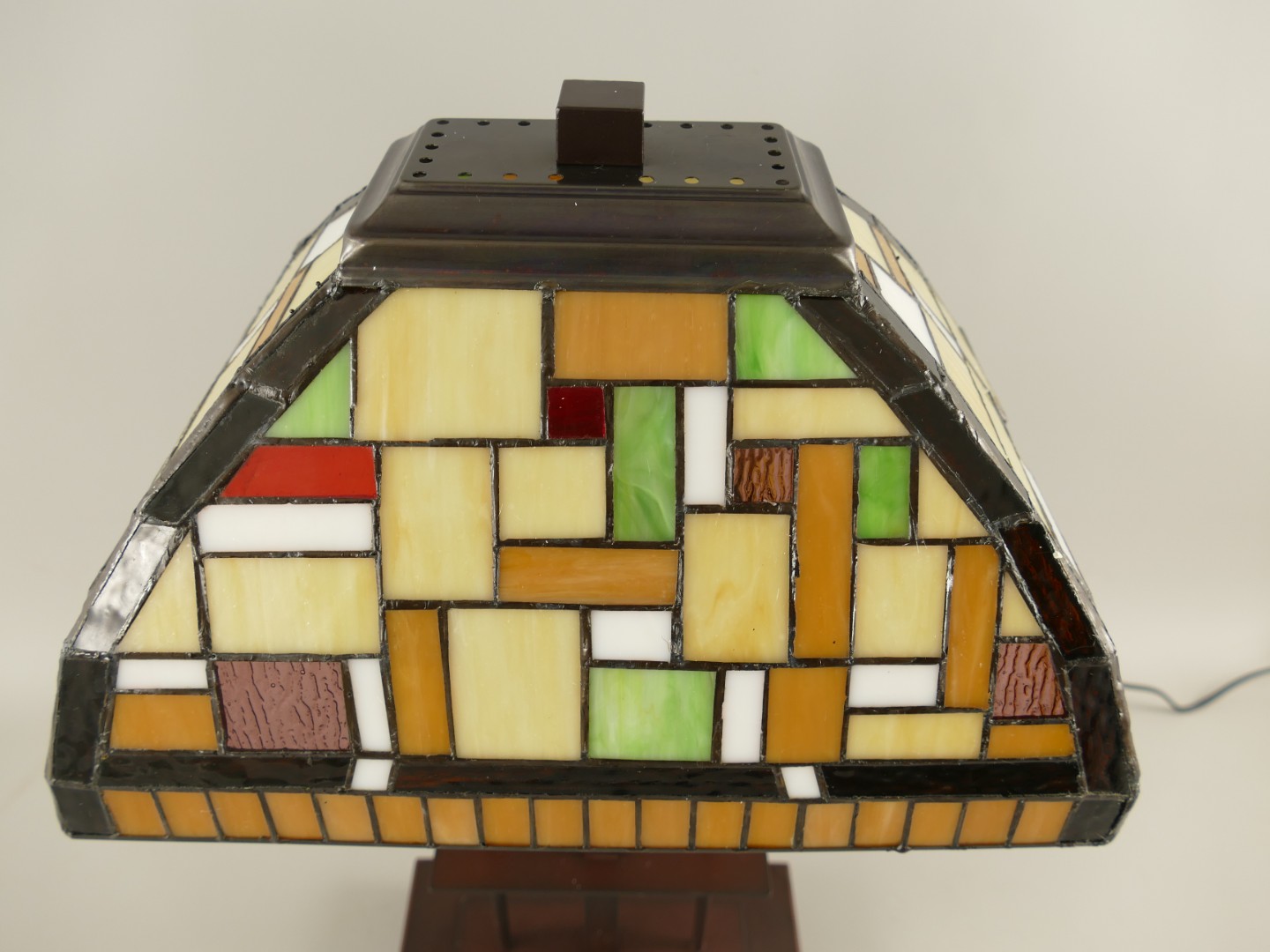 Lampe Tiffany GELB!! H.58x35x24cm