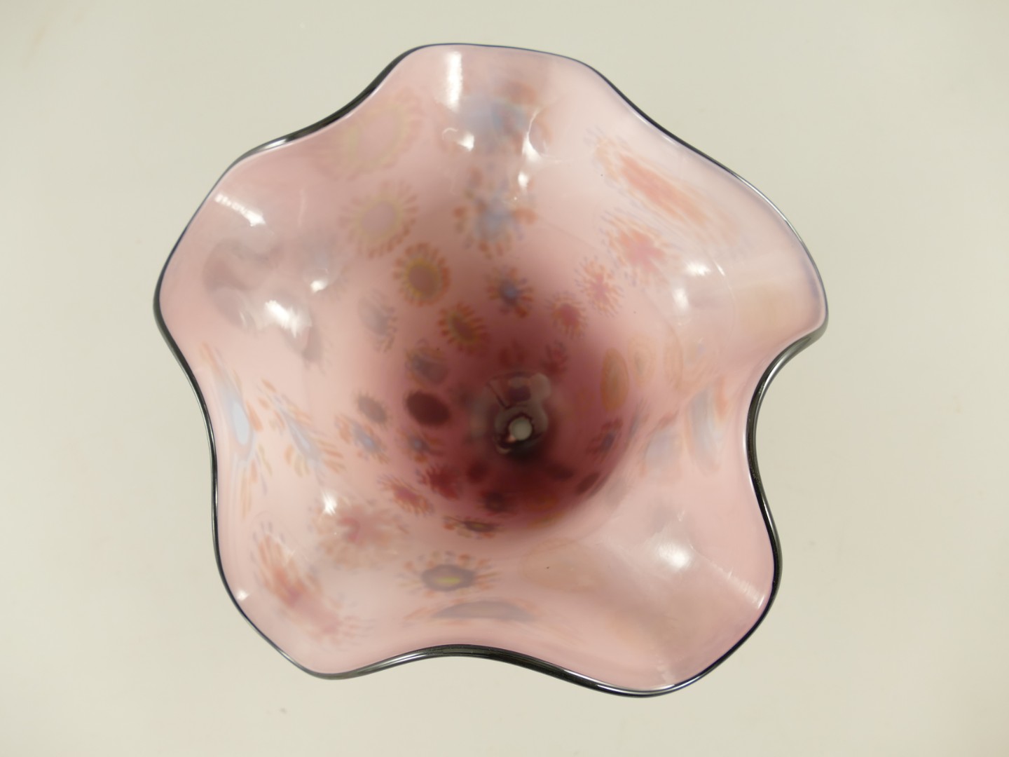 Lampenschirm Glas LILA!! farbe H.23cm