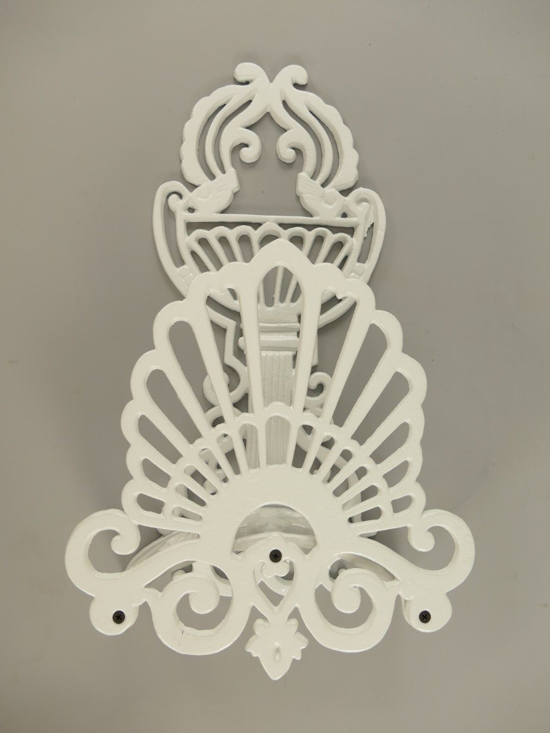 *ANG. Schlauchhalter Gußeisen weiss H.50cm
