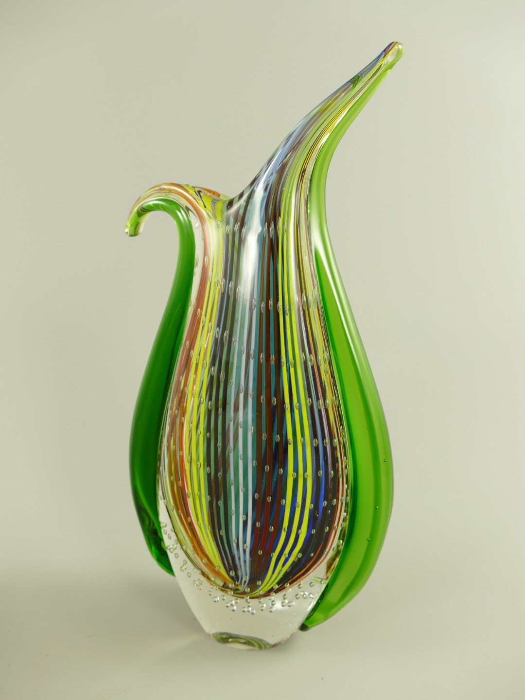 Glas Vase farbe H.27cm