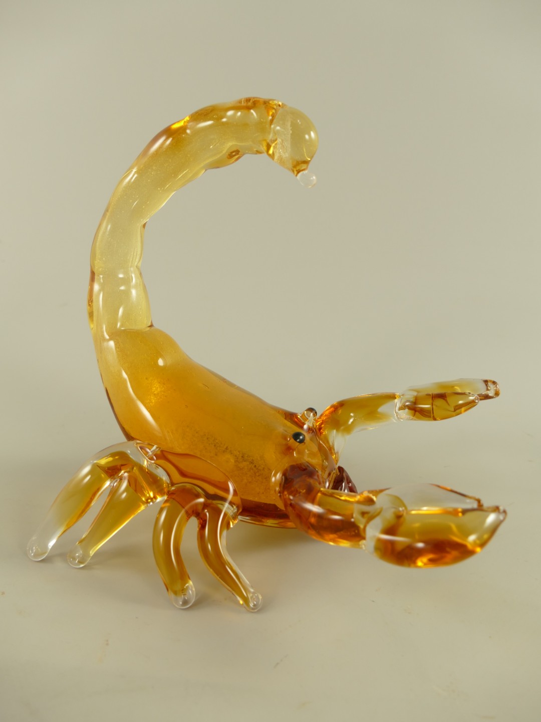 *ANG./SEPT. Glasfigur Skorpione farbe H.18cm