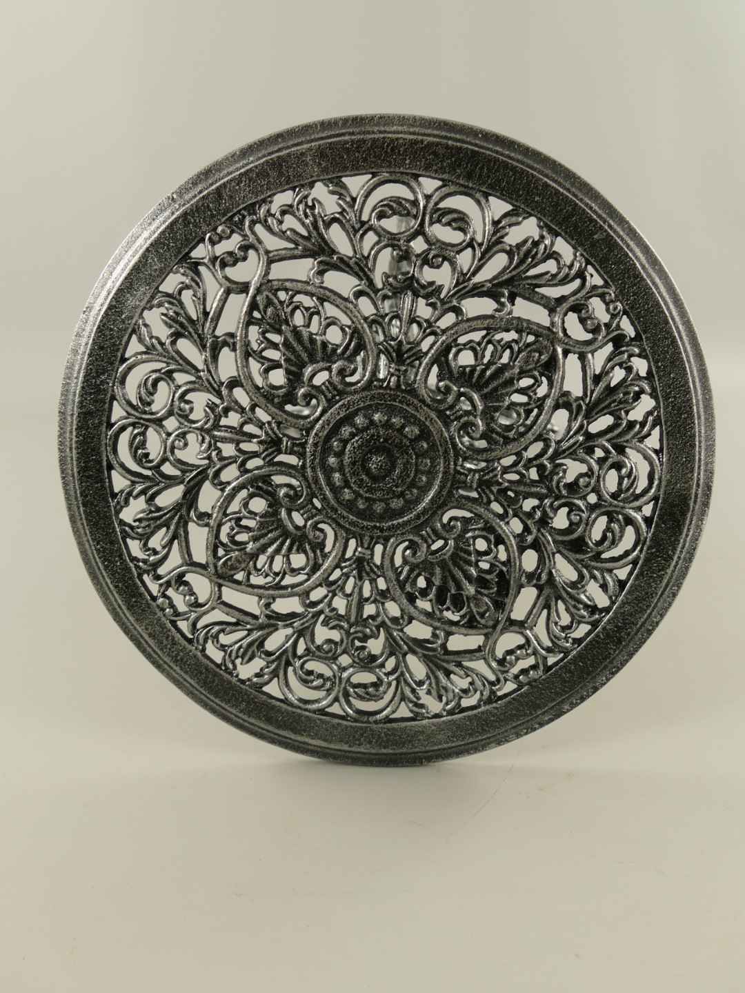 Blumentisch(BOX) Eisen grau/schwarz H.70-D.36cm