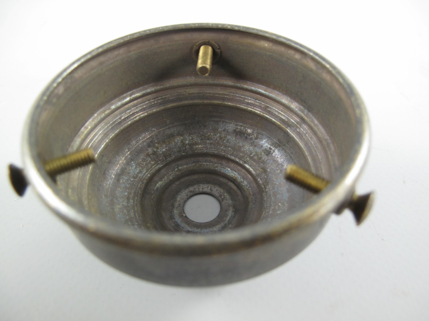 Glashalter 60mm Messing brüniert gestanzt