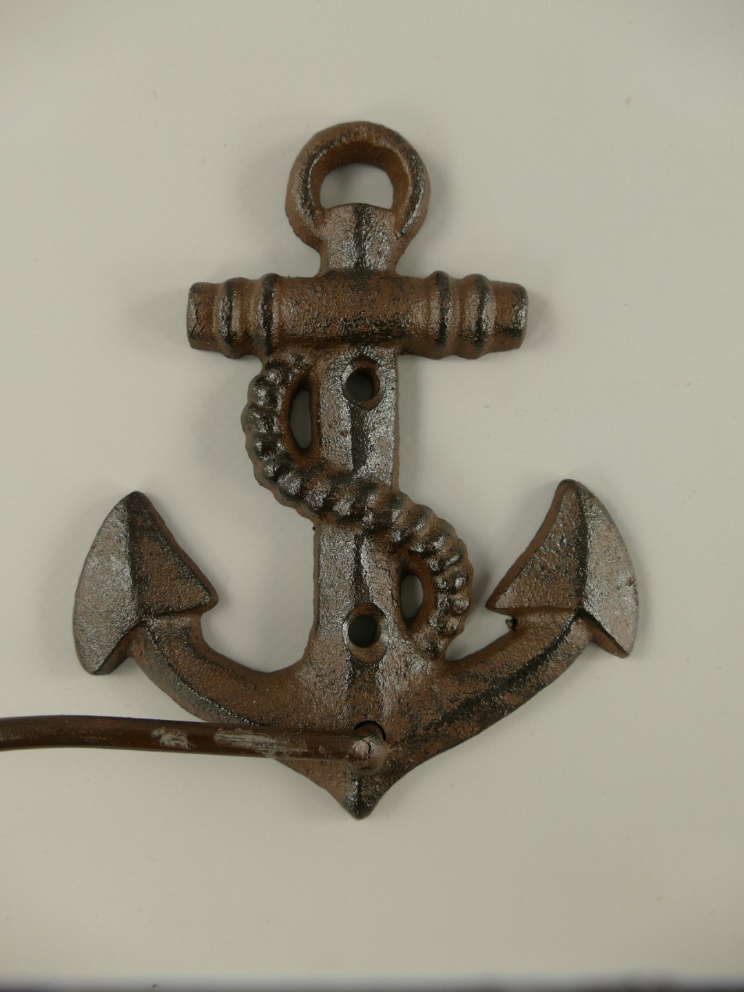 Toilletrolhalter Gußeisen rustikal braun L.17cm