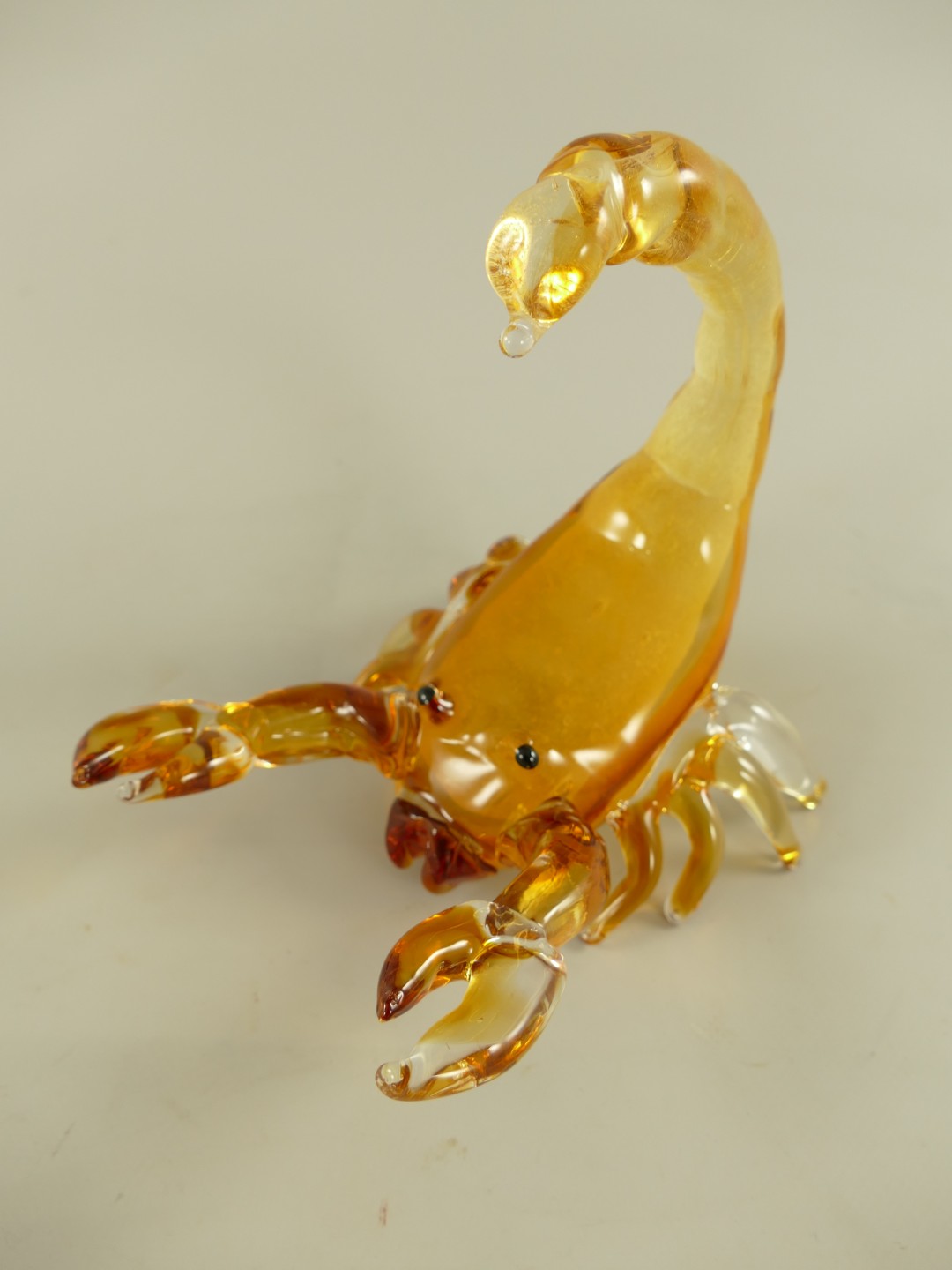 *ANG./SEPT. Glasfigur Skorpione farbe H.18cm