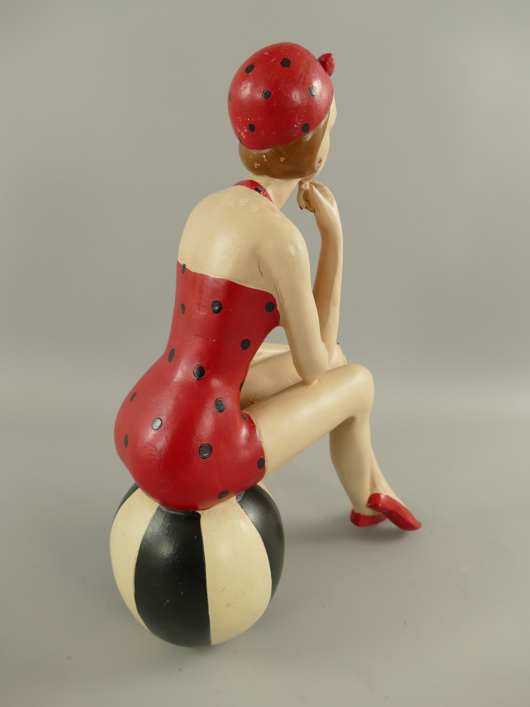 Badepuppe Polystein farbe H.38cm
