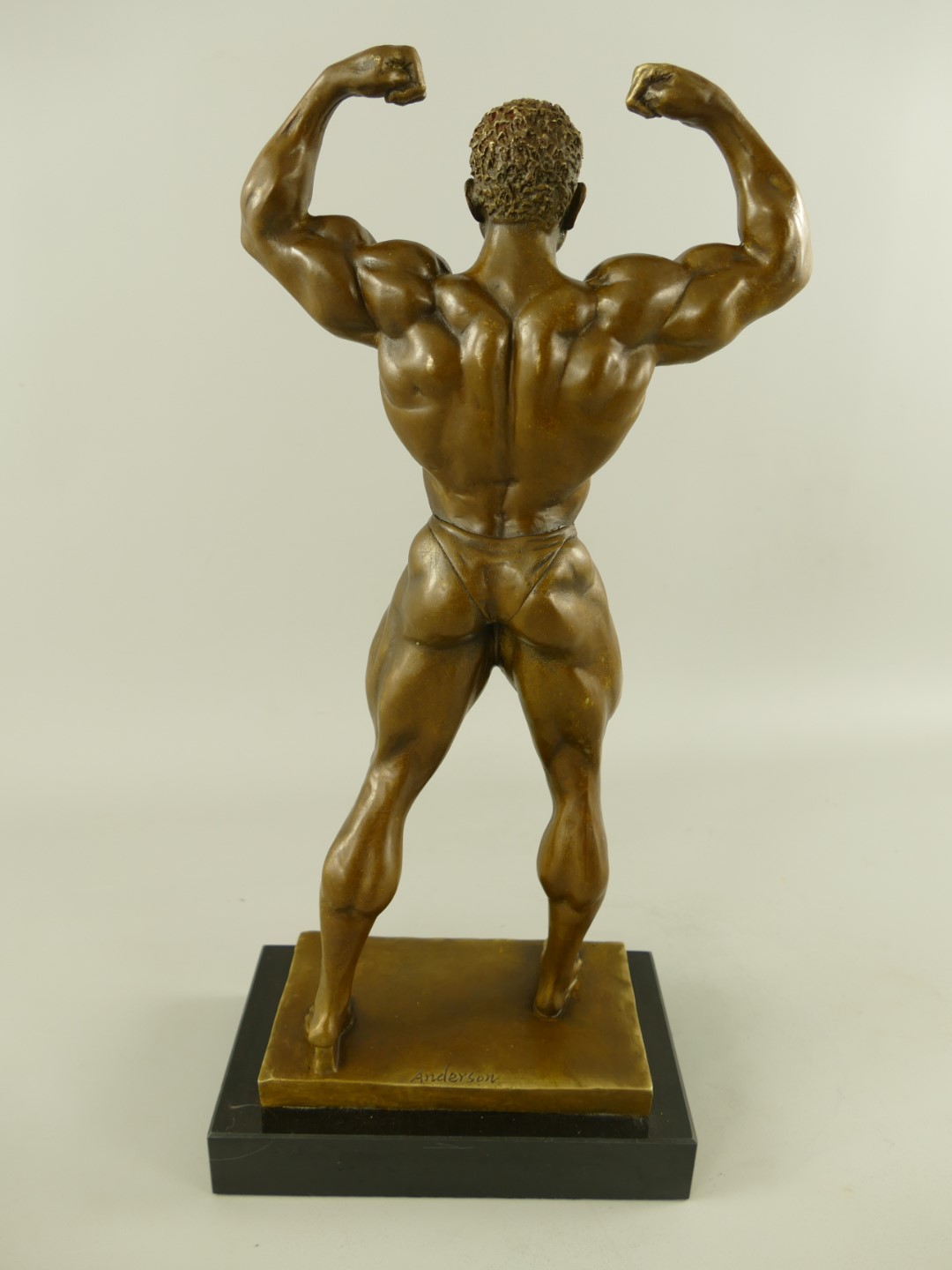 *RAUS*PREIS* Figur Bronze Mann mit Muskeln H.50cm