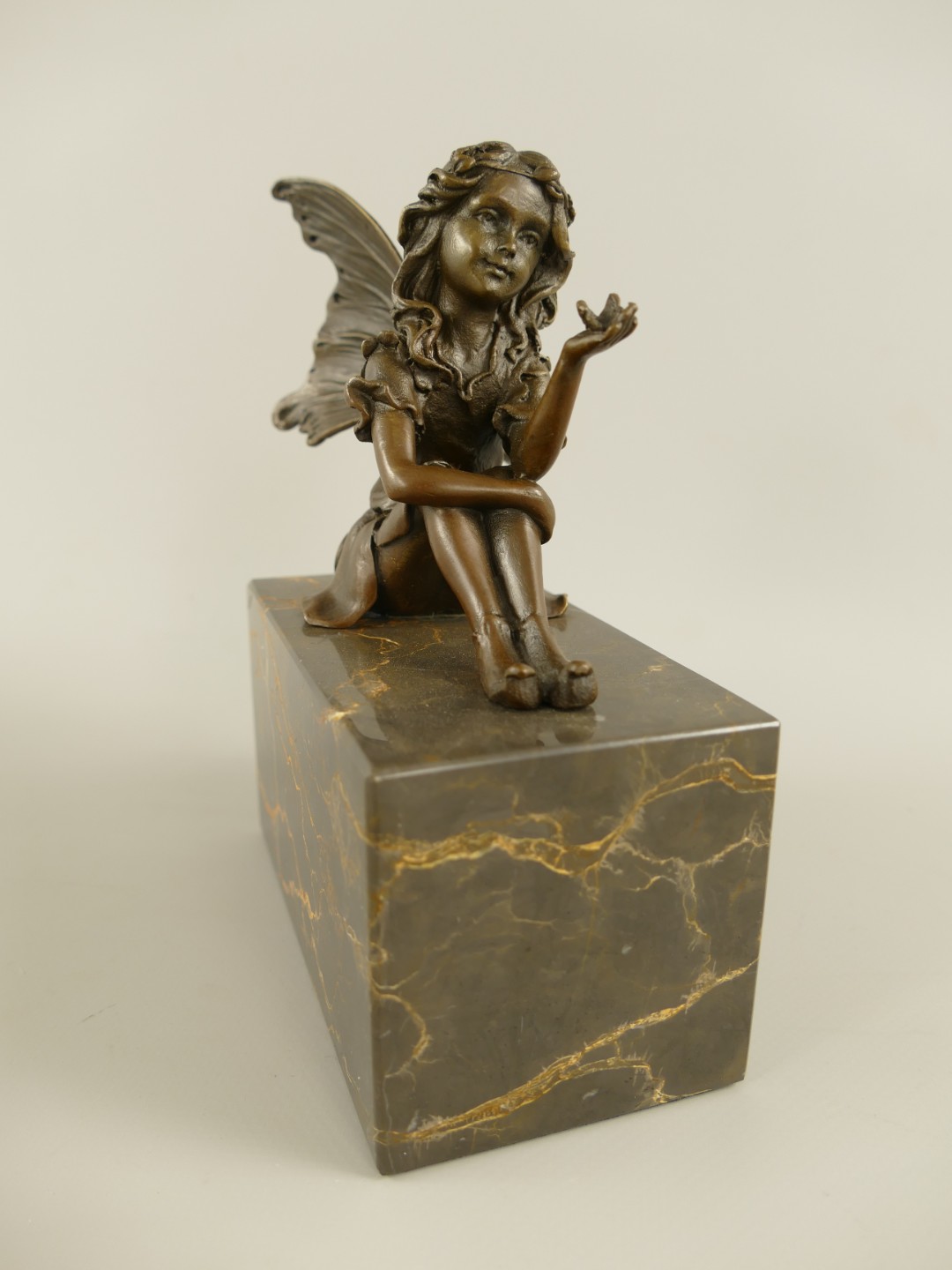 Figur Bronze Fee H.17x15x8cm
