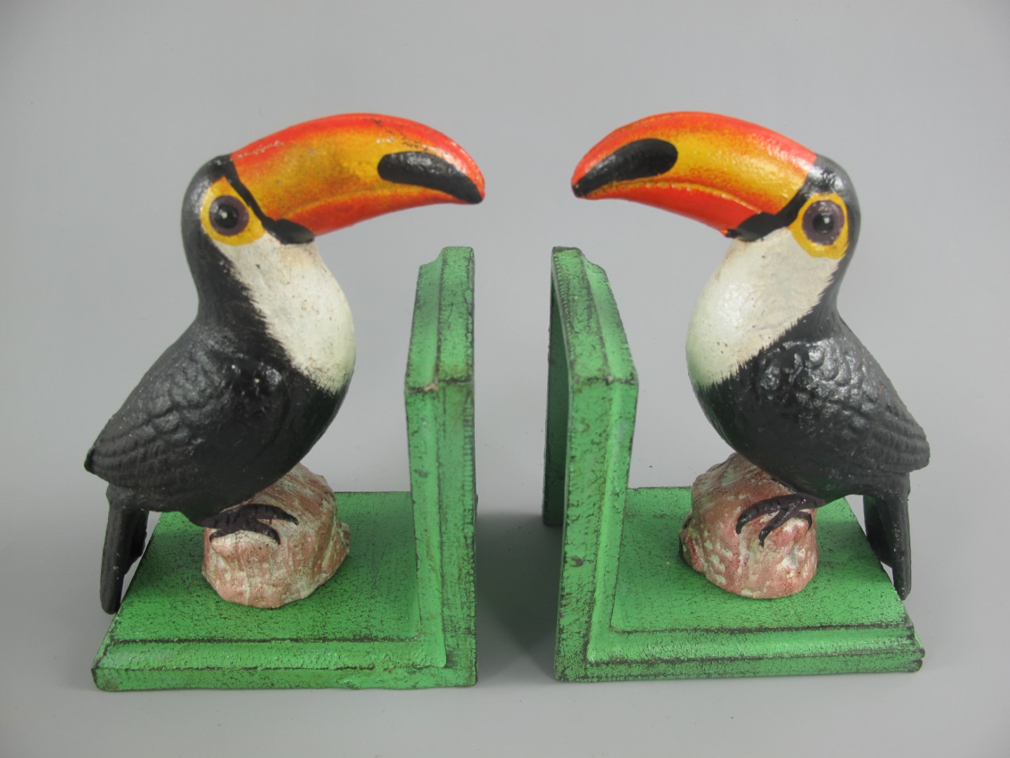 Buchstürzen Eisen farbe TOUKAN H.15x24cm Set/2