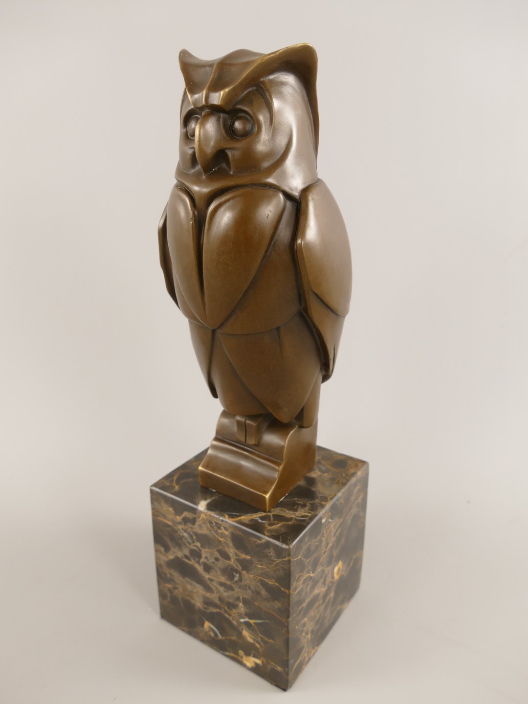 Figur Bronze Eule H.34x10cm