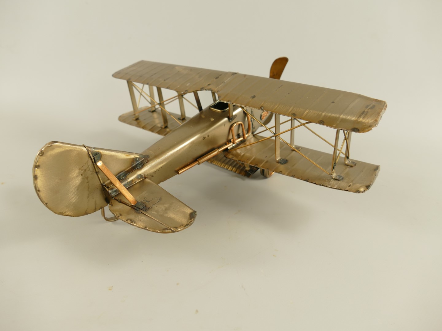 *ANG. Flugzeug Antik Eisen metallic farb.L.33x13cm