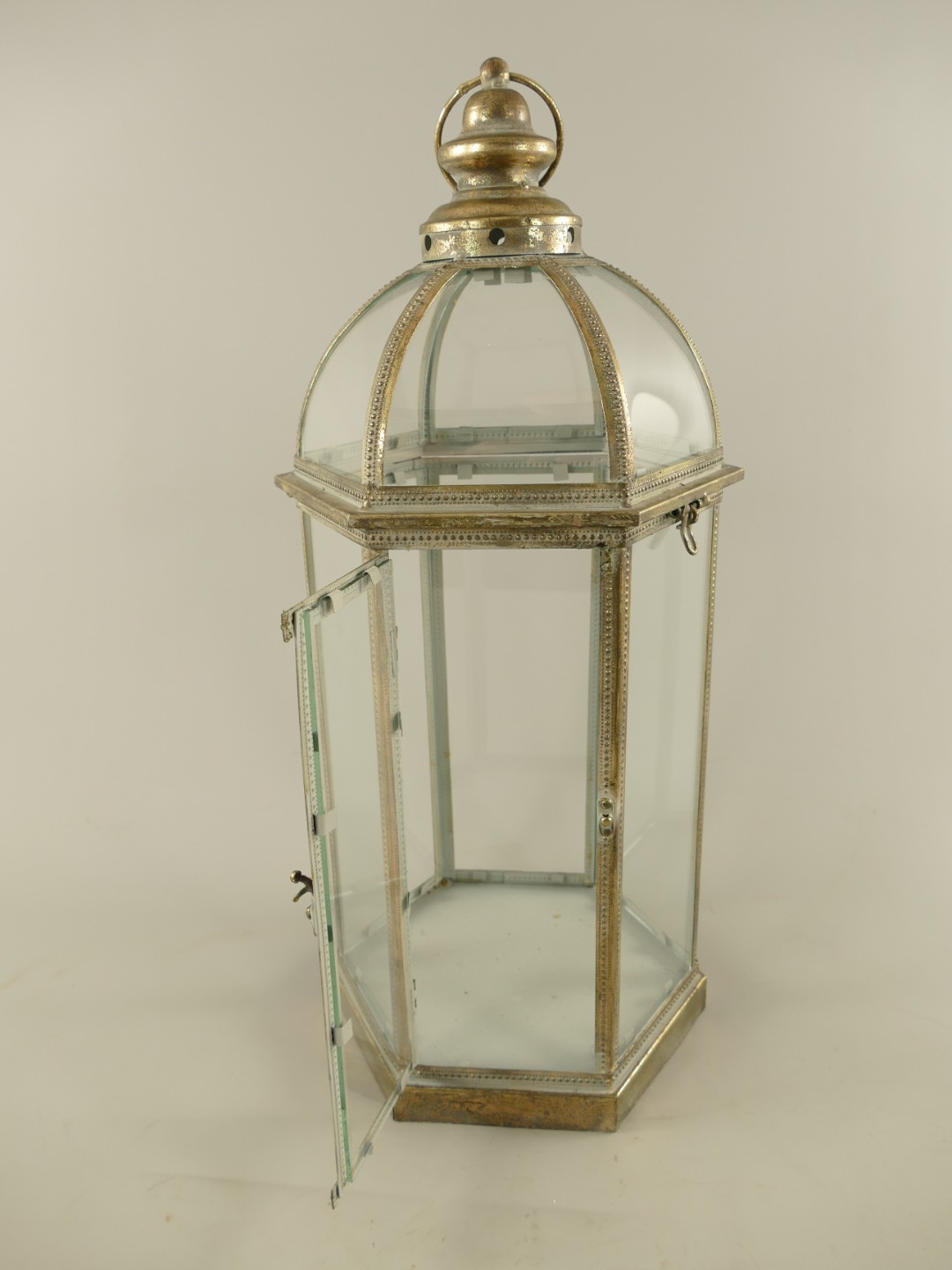 (*)Laterne Eisen rustikal farb. Set/3 H.31/43/60cm