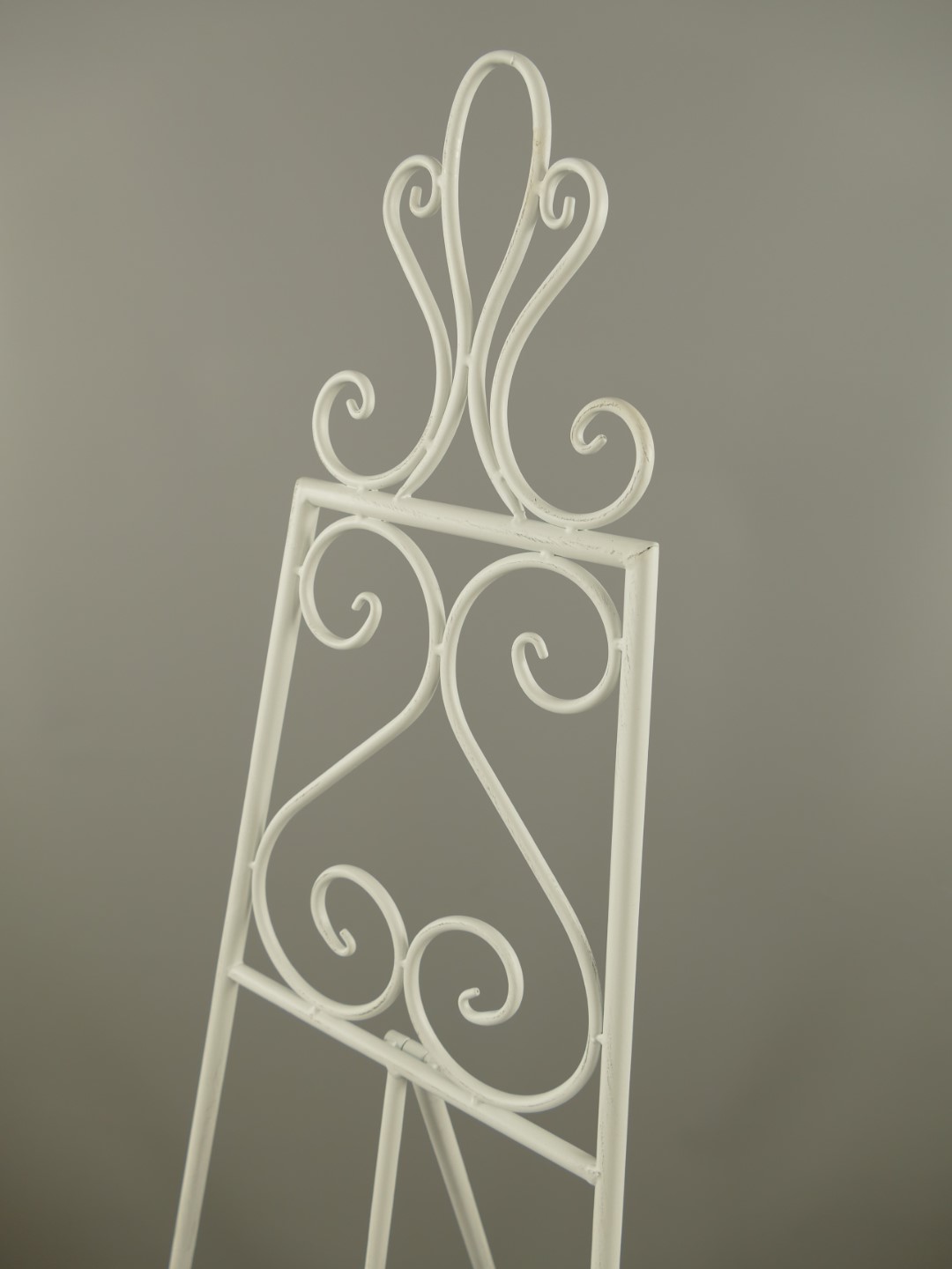 (*)Staffelei Antik Eisen Weiss H.152x48cm