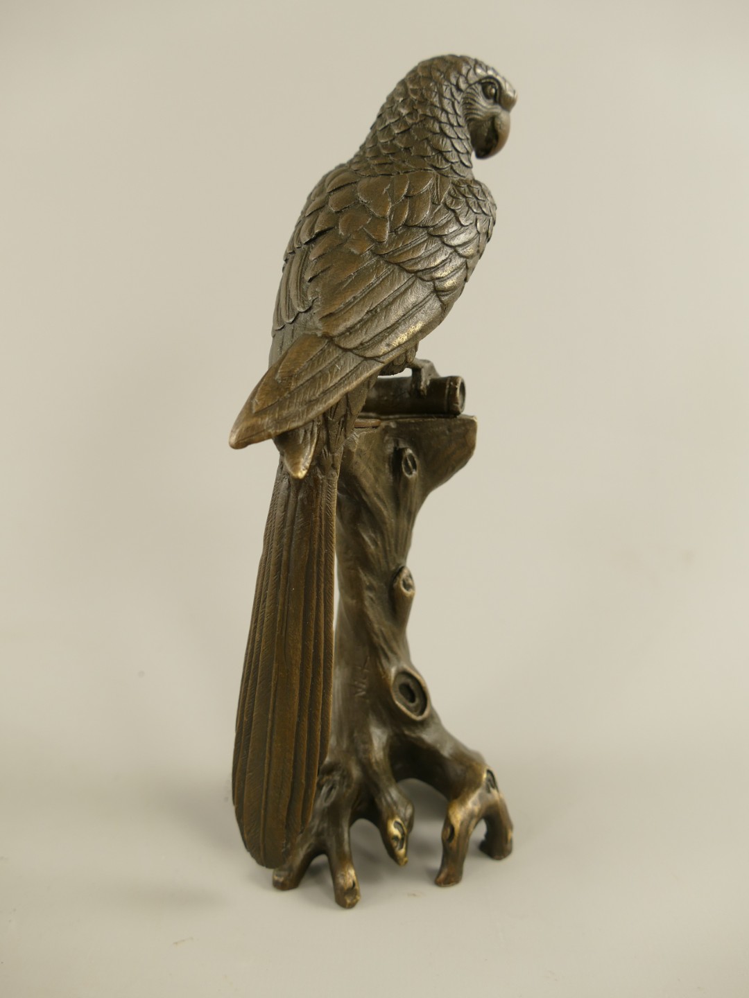 Figur Bronze Papagei  H.18x6cm