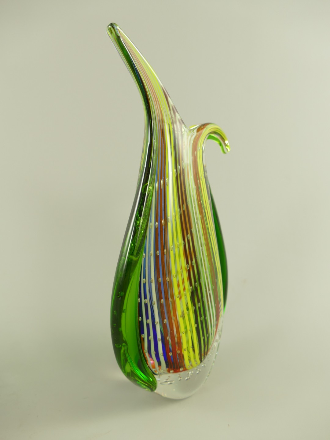 Glas Vase farbe H.27cm