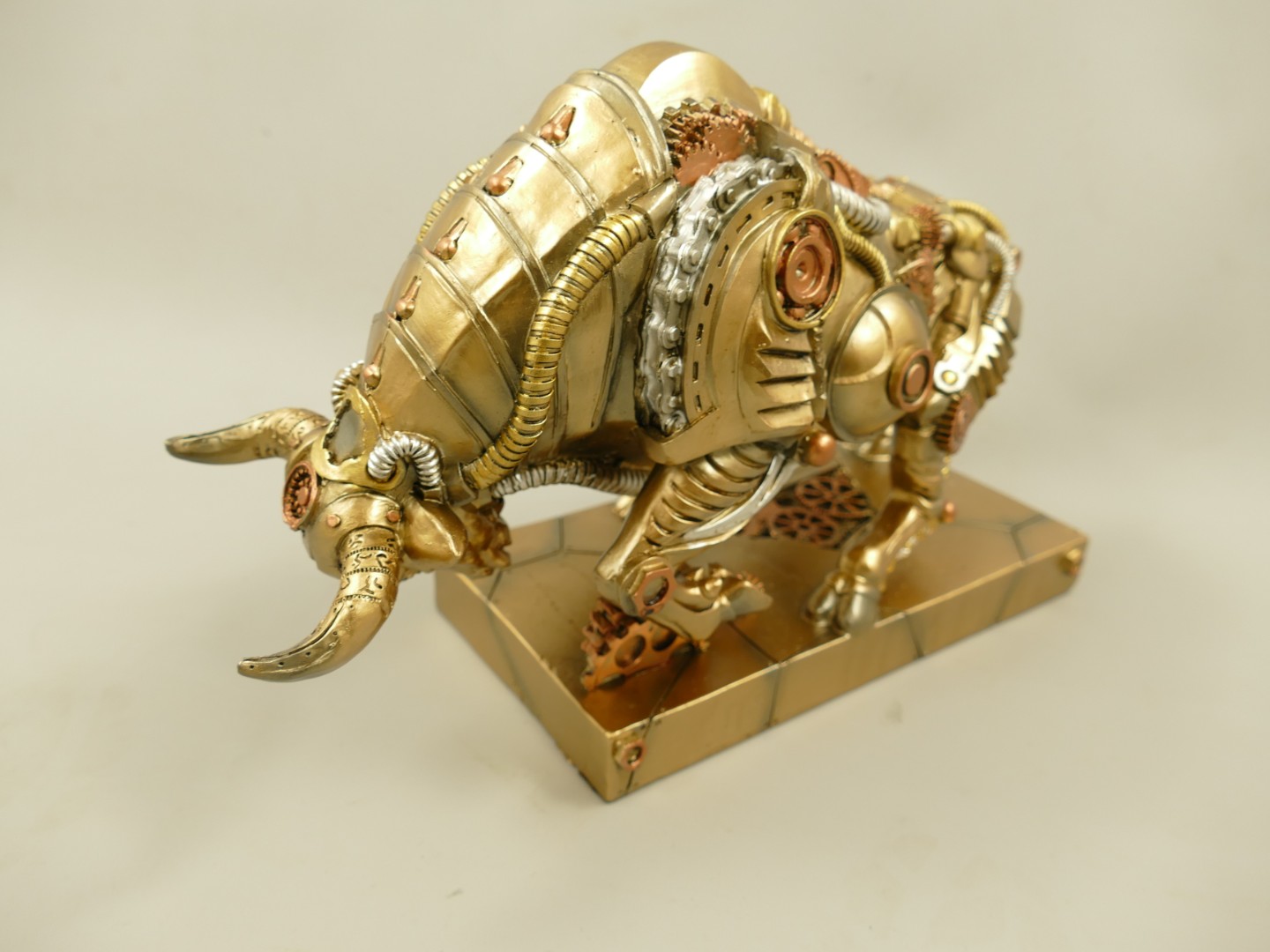 Figur Polystein Steampunk Bülle farbig L.34cm
