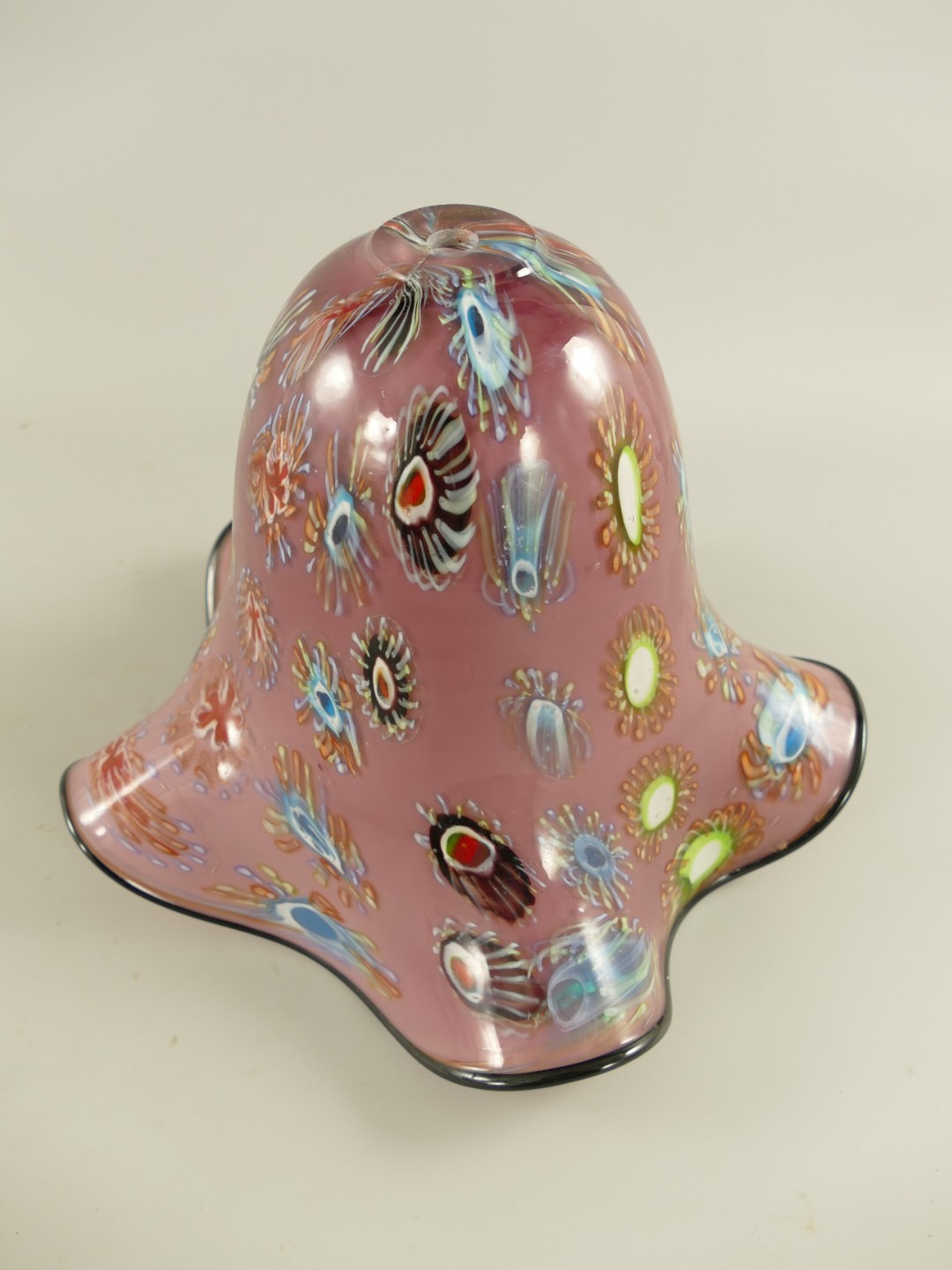 Lampenschirm Glas LILA!! farbe H.23cm