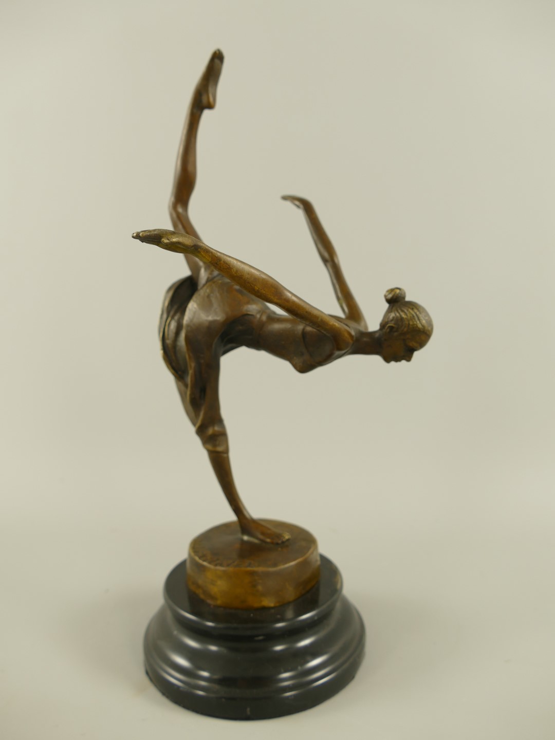 Figur Bronze Tänzerin H.33x16cm