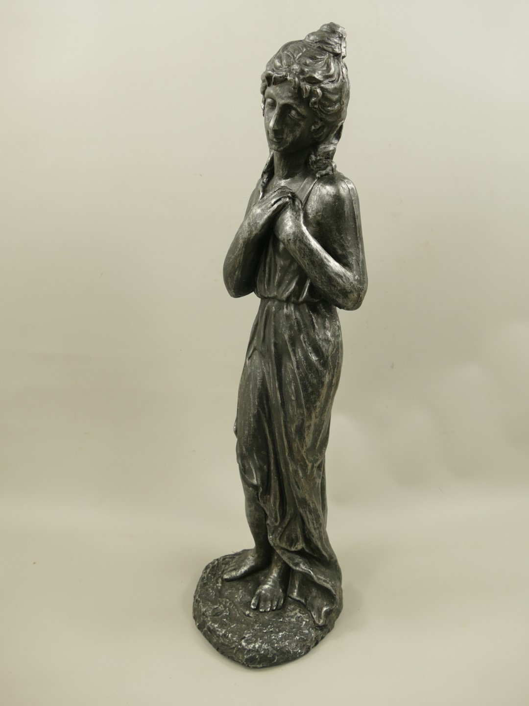 (*)RAUS*PREIS Frau Kunststein(MGO) Grau H.82cm