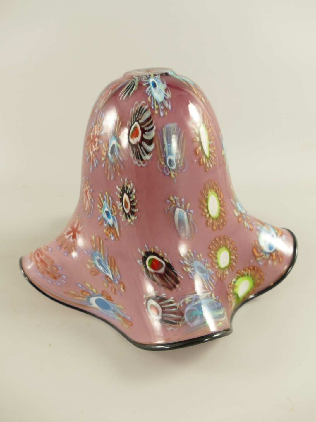Lampenschirm Glas LILA!! farbe H.23cm