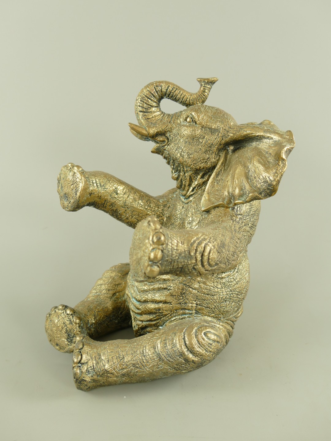 Weinständer Elefant Polystein farbig H.23cm