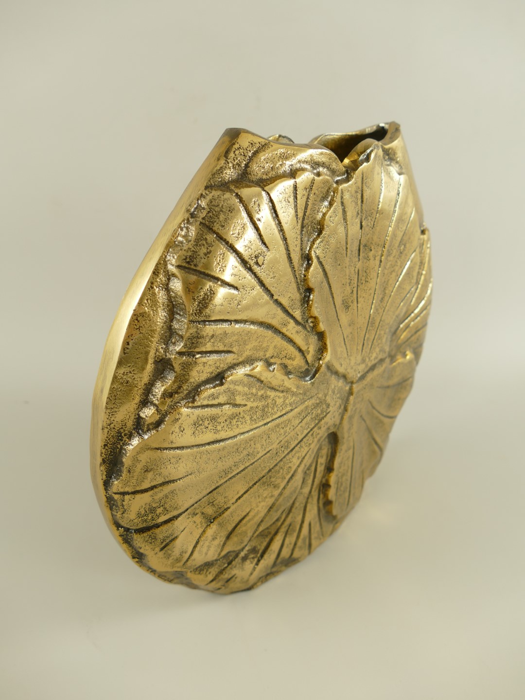 *ANG. Vase Alu BRONZE farbig H.28cm